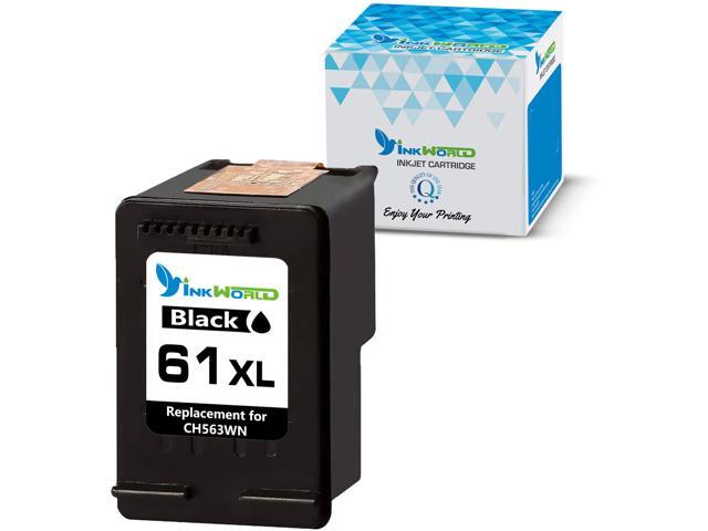 InkWorld 61XL 1-Pack Black Ink Cartridge Replacement for HP 61 XL to Use with Envy 4500 5530 