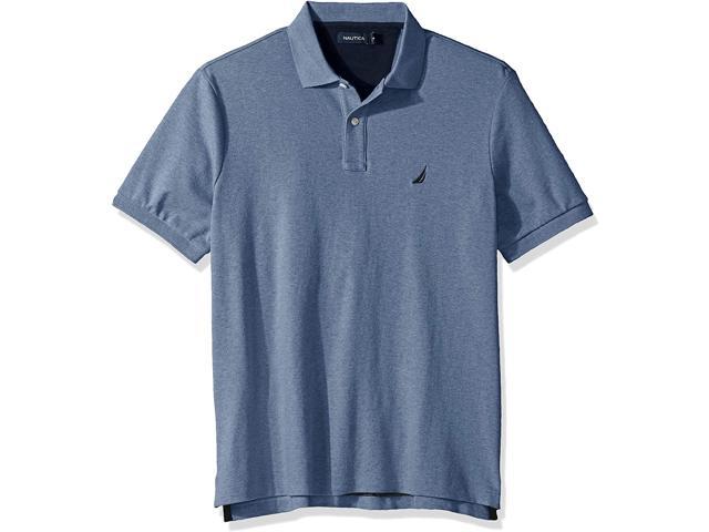 nautica men's classic short sleeve solid polo shirt