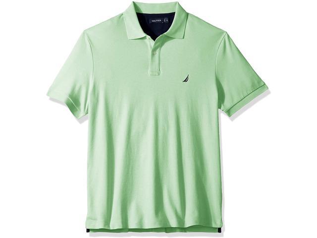 nautica men's classic short sleeve solid polo shirt