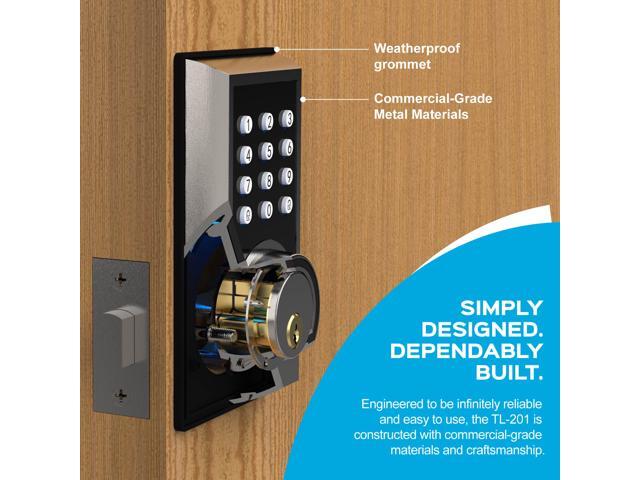 TURBOLOCK TL-201 Electronic Keypad Deadbolt Keyless Entry Door Lock w