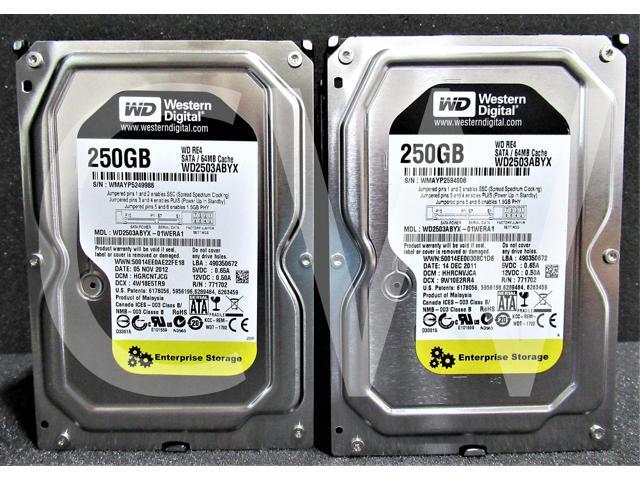 WD2503ABYX 250GB SATA Used Western Digital RE4 WD2503ABYX 250GB