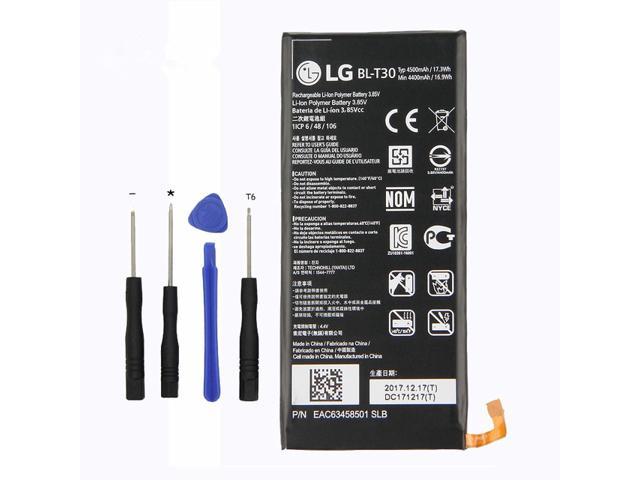 LG X Power 2 Internal Replacement Battery with tools, L64VL L63BL M320F M320N M322 M320DSN, BL-T30, 4500mAh