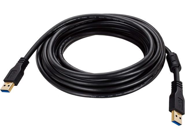 stof galop uafhængigt USB Cable 20 Feet,Ruaeoda 20ft Long USB 3.0 Cable A to A, USB 3.0 Male to  Male Cord for Data Transfer Hard Drive Enclosures, Printer, Modem, Cameras  Computer Power Cords - Newegg.com