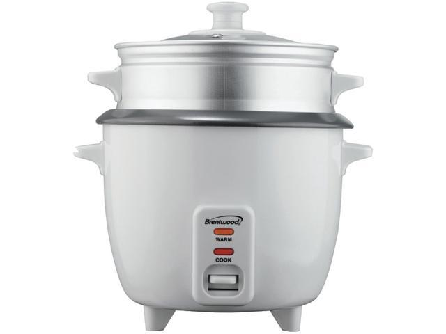 White R BLACK+DECKER 16-Cup Cooked/8-Cup Uncooked Rice Cooker and Food Steamer 