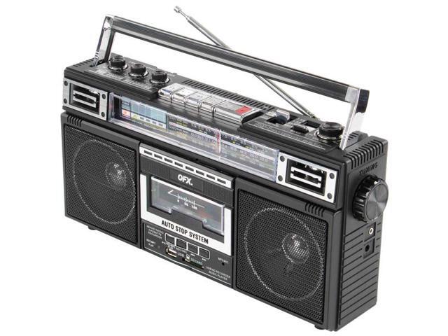 QFX J220BT Bluetooth Radio/Cassette to MP3 Converter Boombox - Newegg.com