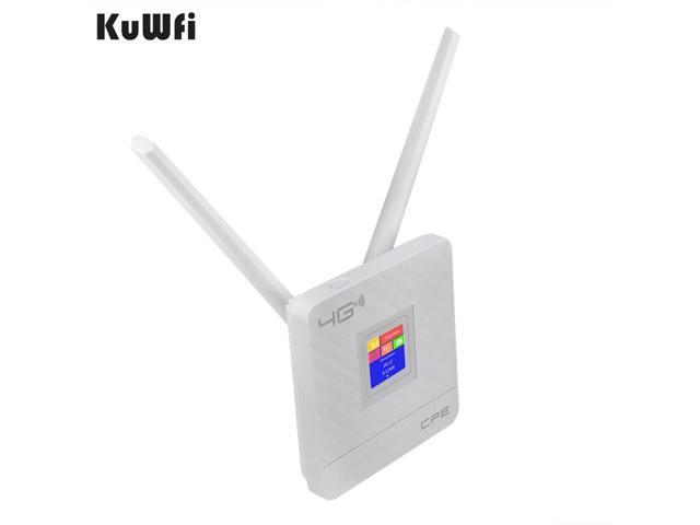 KuWfi CPE902 4G LTE wireless CPE Router Cat 4 With SIM Card Slot Dual  external antennas