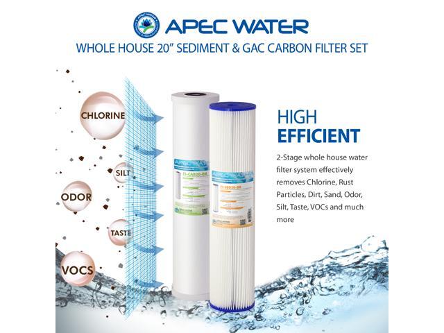 APEC 20 Whole House Sediment and Carbon Replacement Filter Set (FILTER-SET-CB2-20BB) - Newegg.com