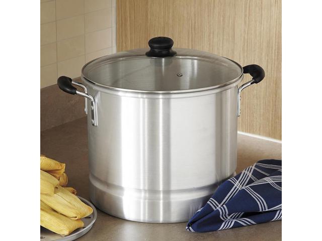 IMUSA 32-Quart Aluminum Steamer With Glass Lid - Newegg.com