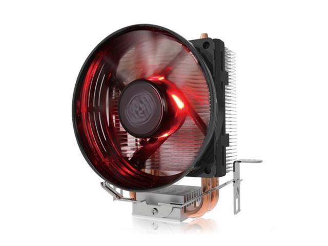 Cooler Blizzard T20 (Red LED ver.) - CPU Cooler with 92mm Cone Shaped LED Cooling Fan 2 Copper Heatpipes - For AMD Socket AM4/AM3+/AM3/AM2+/AM2/FM2+/FM2/FM1 Intel LGA 1156/1155/1151/1150/775 - Newegg.com