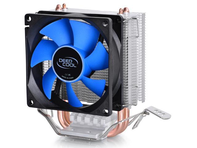 DEEPCOOL ICE EDGE MINI FS V2.0 - Low Profile Tower CPU Cooler with 2 Heatpipes