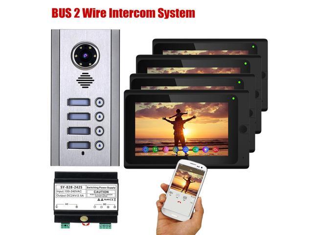 Wireless Wifi 7 Inch Doorbell Monitor BUS 2 Wire Video Door Phone ...
