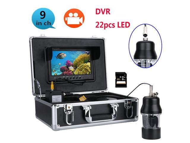 7"Underwater Fishing Video Camera Fish Finder DVR Video Recorder 360 Rotating 