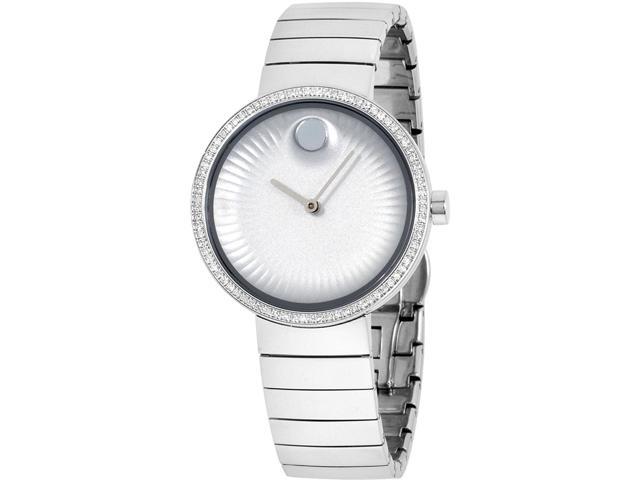 Movado 3680033 Edge Stainless Steel Silver Dial Ladies Watch