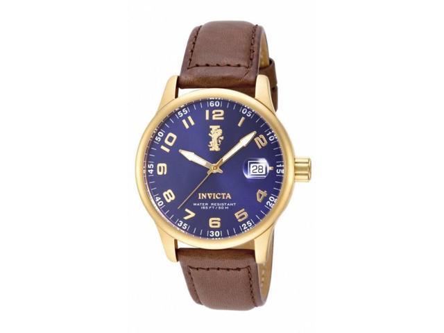 Men's I-Force Blue Dial Brown Genuine Leather