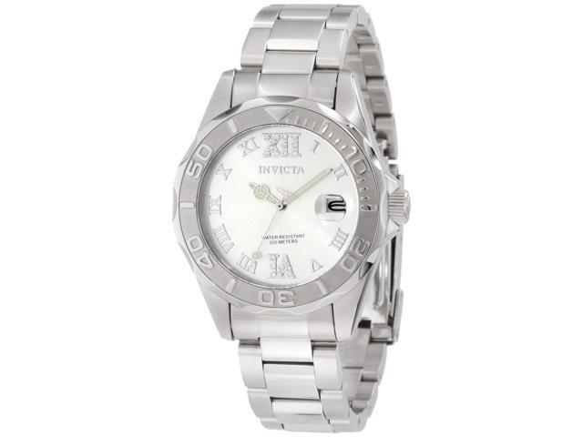 Invicta 12851 Women's Pro Diver Stainless Steel Silver-Tone Dial Watch