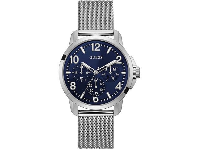smal Begrænset Forskel GUESS Men's Voyage 42mm Steel Bracelet & Case Quartz Blue Dial Watch  W1040G1 - Newegg.com