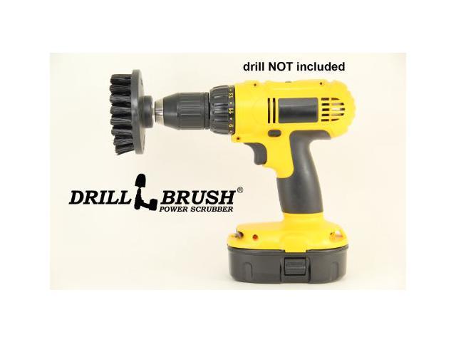 Heavy Duty Stiff Nylon Scrub Brush for Brick Concrete and Stone Cleani –  Drillbrush Industrial