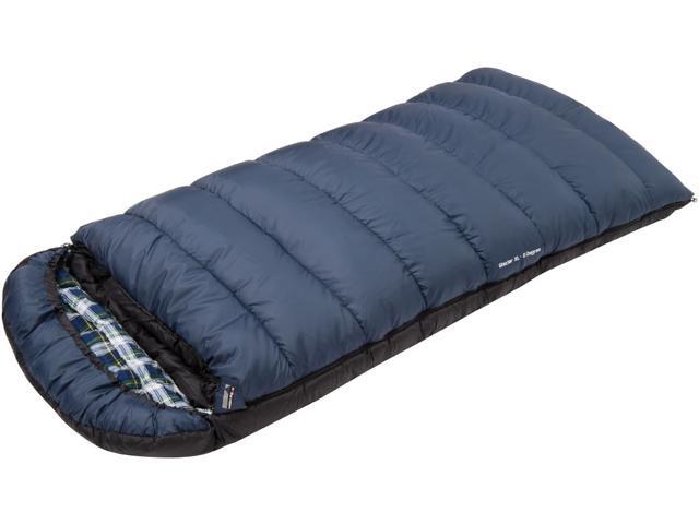 Glacier Zero Degree Extra Long Rectangular Flannel Sleeping Bag Newegg