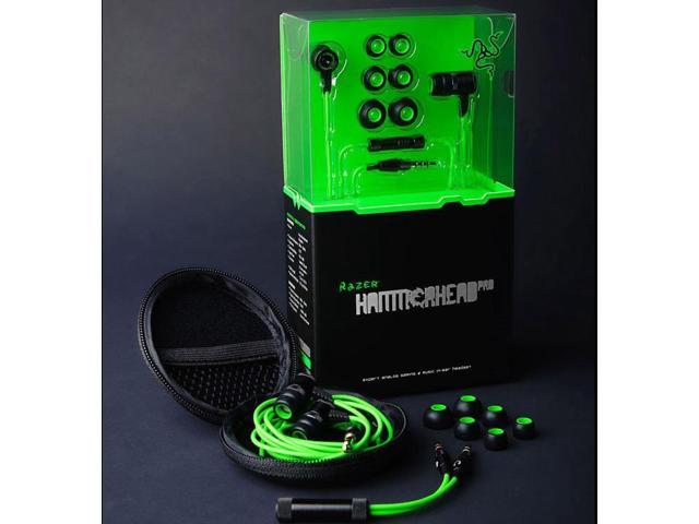 Razer Hammerhead Pro With Mic Gaming Headphone Computer Game Earphone Music Bass In Ear Headset Newegg Com