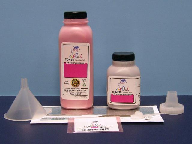 Magenta Toner Refill w Chip for Xerox 113R00724 Phaser 6180 6180DN 6180MFP 6180N