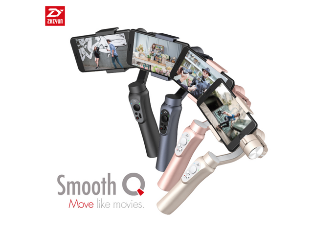 Zhiyun Smooth-Q 3-Axis Handheld Gimbal Stabilizer iPhone SAMSUNG Black 