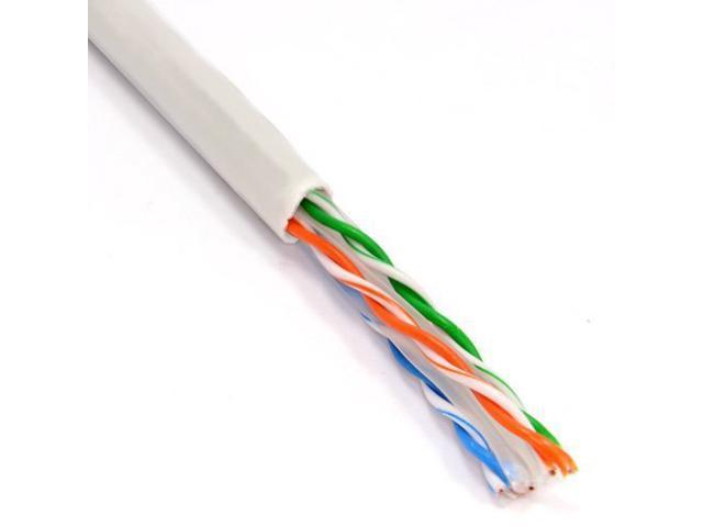 CAT5e 1000FT UTP Cable Solid 24AWG Network Ethernet LAN Bulk Wire RJ45 Gray 