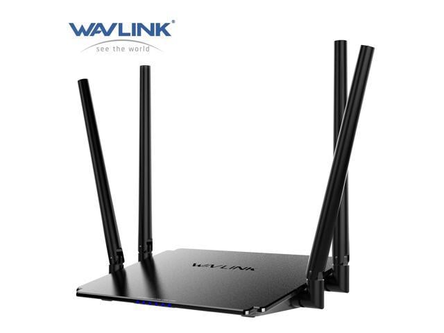 WAVLINK Wireless Router 1200Mbps, 5GHz+2.4GHz Dual Band WiFi 5 Router with 4x5dBi Antennas, 10/100Mbps WAN/LAN, Supports Router/AP/Repeater Mode, Beamforming Tech
