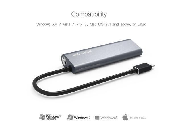 Wavlink 4 Ports USB 3.1 Type-C to USB 3.0 Hub 5Gbps Transmission Rates