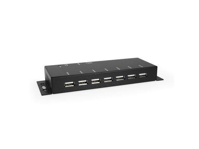 Coolgear Metal 7-Port USB 2.0 Powered Hub for PC-MAC with Power Adapter