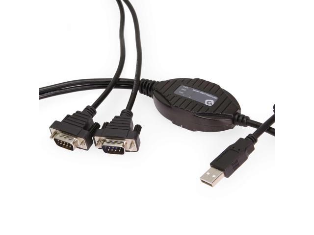 Gearmo 2-Port Professional USB 2.0 to Serial Converter w/ RX/TX