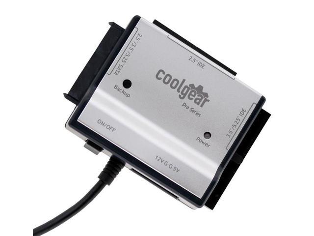 CoolGear® SATA and IDE Hard Drive & Optical Drive USB Adapter Kit COMBO: Limited Edition Pro Series Aluminum Shell