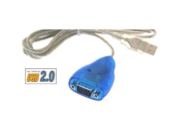 USBGear 6ft. Long USB RS-232 Serial Adapter DB-9 Male 32/64 bit WIn 7/ XP