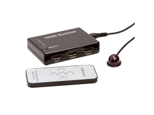 Photo 1 of CMPLE 5-Port High Speed HDMI Switch 5-in-1 out (5x1),3D, Full HD 1080p with Remote, IR Extender Receiver & Power Adapter