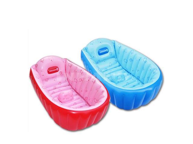 Summer Portable Large Baby Toddler Inflatable Bathtub Thick Bath Tub Pool Red Newegg Com