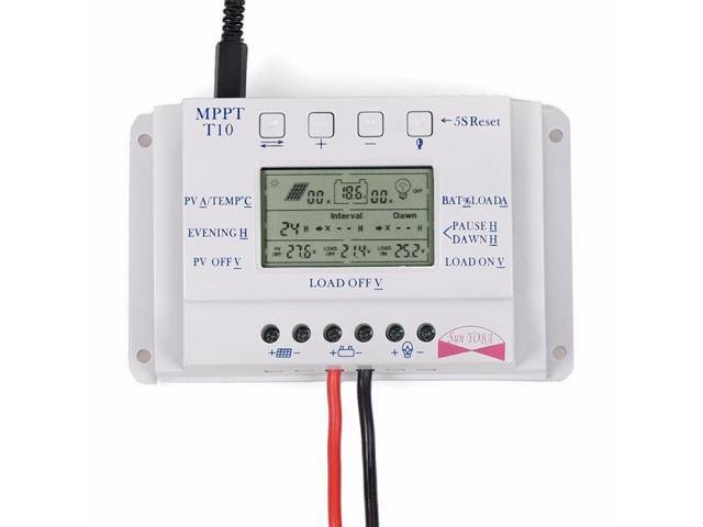 LCD 30 A Maximum Power Point Tracking Solar Charge Controller Panel Batterie Regulator PWM Dual USB 12//24V