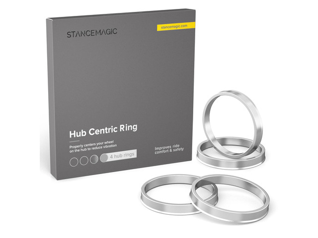 SET OF 4 HUB CENTRC RNGS SPGOT RNGS 73.1 to 66.6 mm wheel spacers