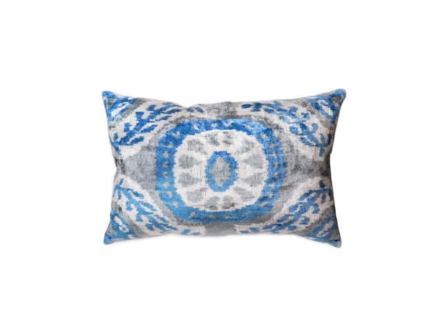Pasargad Silk Velvet Ikat Pillow 15 X 24 Newegg Com