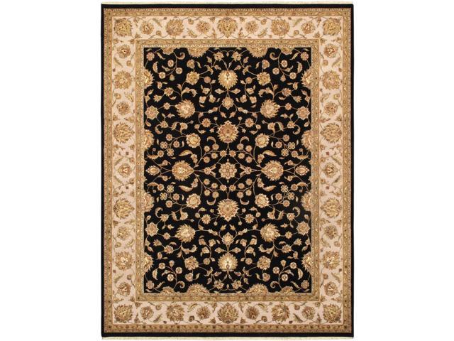 Pasagad Agra Collection Hand Knotted Silk Wool Area Rug 9 0 X 12 2 Newegg Com