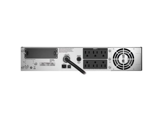 Refurbished Apc Smart Ups Rm Smt1500rm2u 1000 Watts 1440 Va 2u Rackmount Lcd Ups System 6x Nema 5 15r 1 V Newegg Com