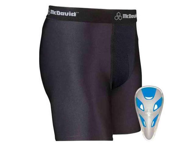 McDavid ClassicLogo 710JCF CL Compression Short Flexcup White Teen Regular