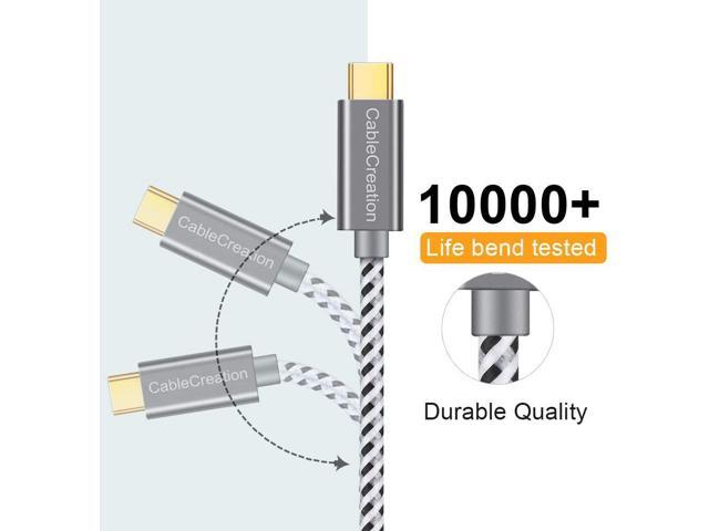 CableCreation Cable corto USB a USB C de 0.5 pies USB A a USB C 3A de carga  rápida de 480 Mbps para Power Bank Galaxy S23 S23+ S22 S21 S20/MacBook