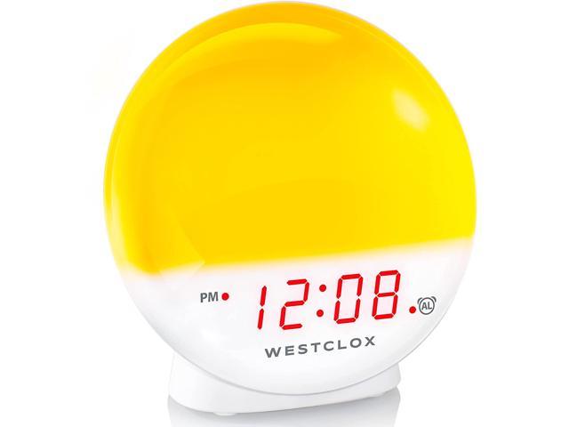 Westclox Instant Set LED Alarm Clock Automatic Daylight Saving Time Digital New 