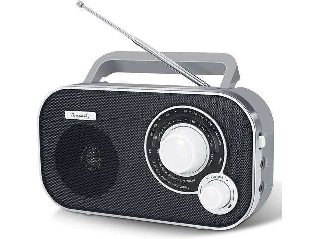 Kitchen Radio Digital AM FM Radio Plug in Wall Rechargeable USB Battery Operated Radio Small Portable Radios with Best Reception AM FM Battery Operated Portable AM FM Radio with LCD Display 