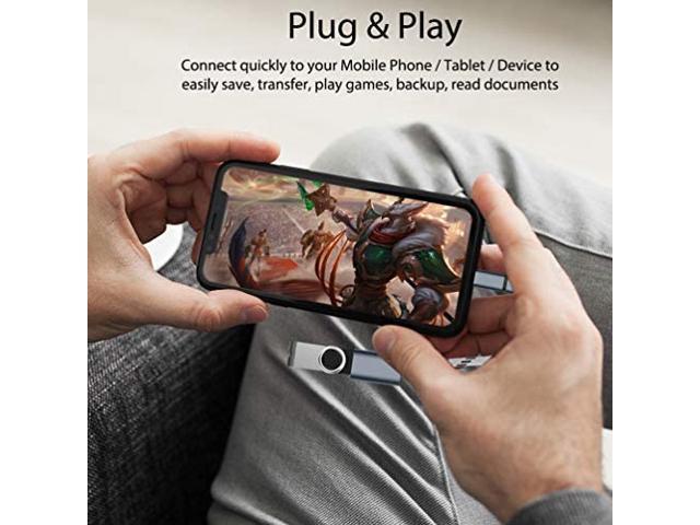 Gamepad Use with Devices Like Keyboard Silver hdmi Big- PRO OTG Adapter Works with Huawei nova 5T for OTG and USB Type-C Braided Cable More Zip Mouse