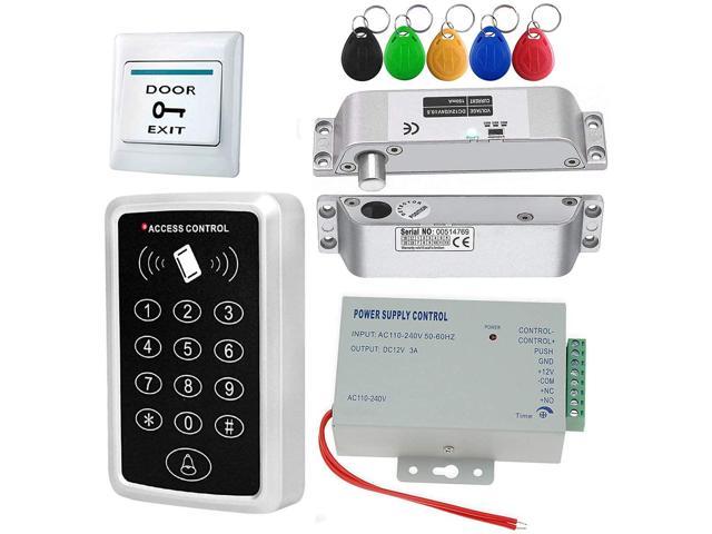 DIY Full RFID Card Door Access Control Kit With Electric Strike Lock Home 125KHZ 