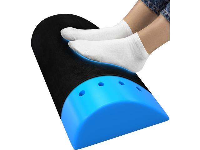 Grey Finest Foot Pad with Non-Greasy Bottom for Knee & Back Support | Ergonomic Foot Rest Foot Rest Under Desk Cushion & Pillow Relaxed Soft Foam & Velvet Footstool & for Office & Home Usage 