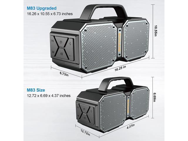 Camping, Bluetooth Speaker,BUGANI M83 Speaker,IPX5Waterproof Suitable for Party Power Bank 50WPortable Outdoor Bluetooth Speakers,Bluetooth 5.0,Support TF Card,AUX New Model Built-in Mic 