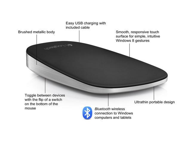 日本製 2ウェイ PC関連 ネットワーキング キーボード マウス ポインター マウス トラックボール タッチパッドLogitech T630  Ultrathin Bluetooth Touch Mouse #910 003825 通販