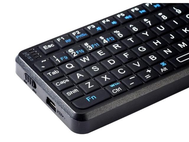 2.4GHz Mini Portable Tiny Wireless Keyboard with Mouse Touchpad for Windows  78 9 10 iClever IC-RF01 Rechargeable Remote Control