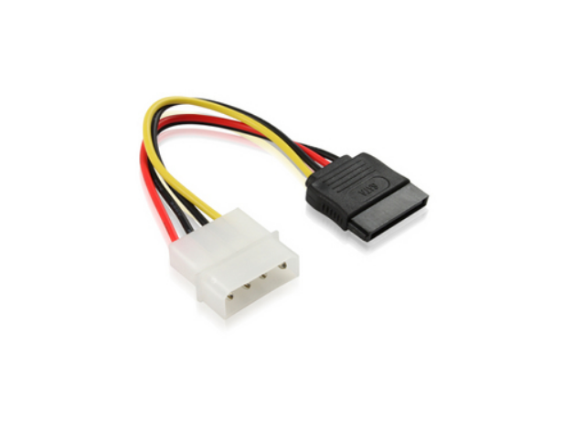 4 Pin IDE Molex to 15 Pin Serial ATA SATA Hard Drive Power Adapter Cable